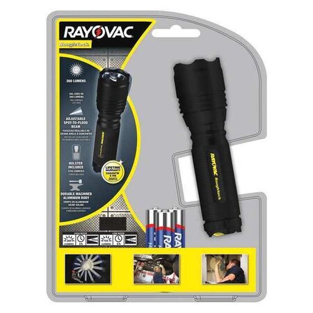 Rayovac LED Flashlight, Roughneck, High Power RNT3AAA-B