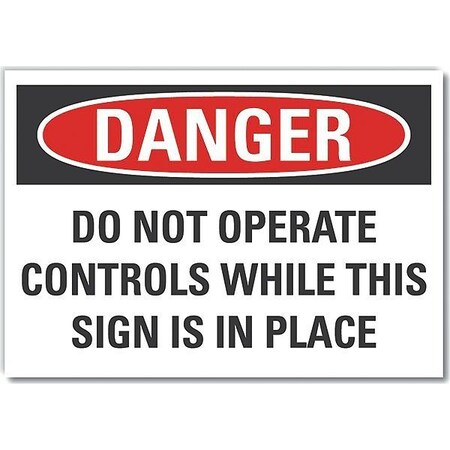 Lyle Danger Sign, 7 in Height, 10 in Width, Non-PVC Polymer, Vertical Rectangle, English LCU4-0647-ED_10x7