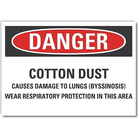Lyle Danger Sign, 14" W, 10" H, 0.004" Thickness, LCU4-0708-ED_14x10 LCU4-0708-ED_14x10