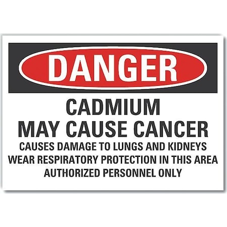 Lyle Danger Sign, 10" W, 7" H, 0.004" Thickness, LCU4-0717-ED_10x7 LCU4-0717-ED_10x7