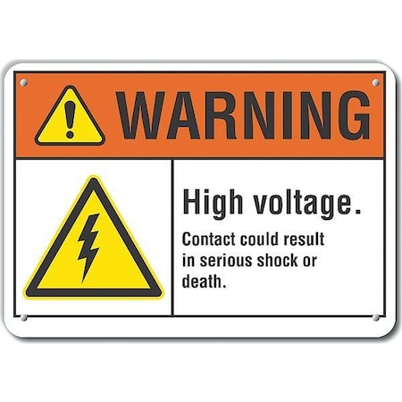 Lyle Decal, Warning High Voltage, 14x10" LCU6-0004-NP_14X10