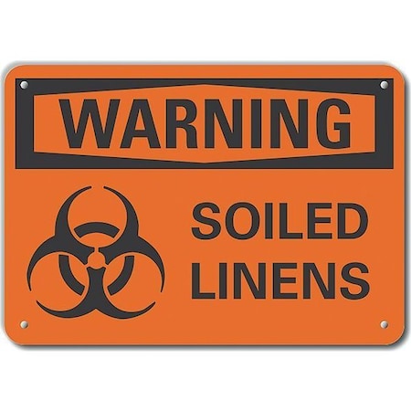 Lyle Plastic Biohazard Warning Sign, 10 in Height, 14 in Width, Plastic, Horizontal Rectangle, English LCU6-0047-NP_14X10