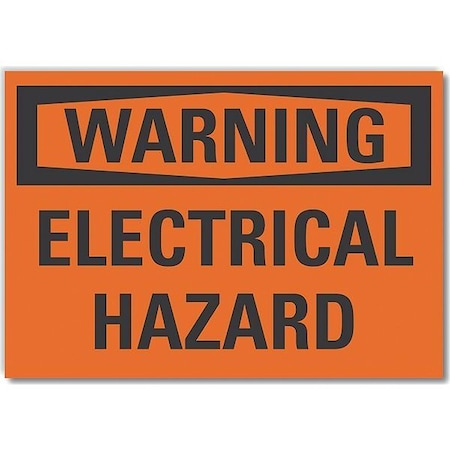 Lyle Decal, Warning Electrical Hazard, 10 x 7", Sign Material: Polyester LCU6-0093-ND_10X7
