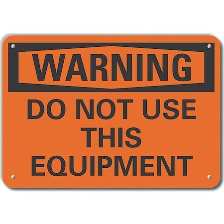 Lyle Aluminum Accident Prevention Warning Sign, 10 in Height, 14 in Width, Aluminum, English LCU6-0105-NA_14X10