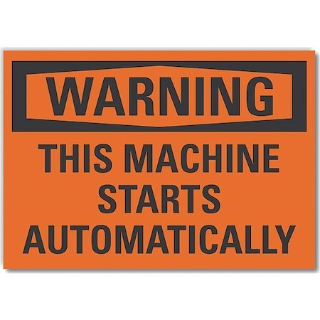 Lyle Machine & Operation Warning Label, 5 in Height, 7 in Width, Polyester, Horizontal Rectangle LCU6-0114-ND_7X5