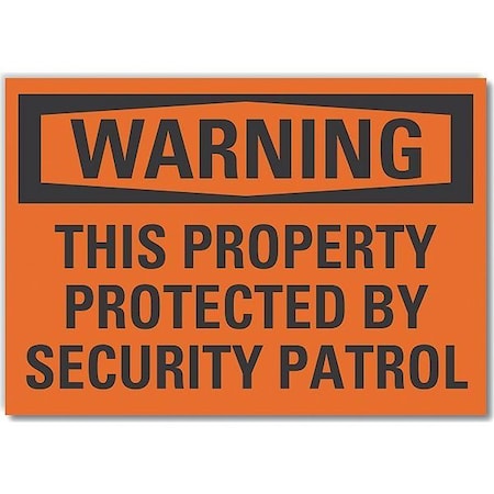 Lyle Warning Sign, 10 in H, 14 in W, Non-PVC Polymer, Horizontal Rectangle, English, LCU6-0136-ED_14x10 LCU6-0136-ED_14x10