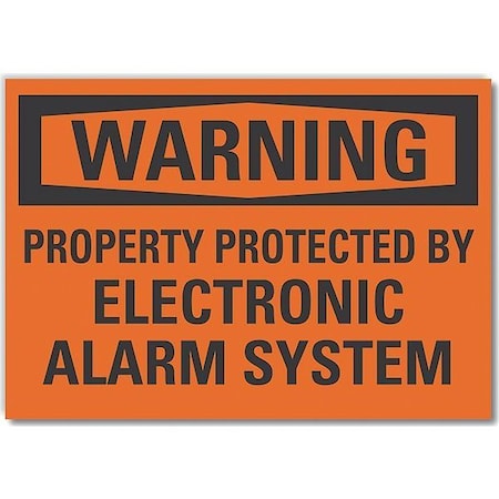 Lyle Warning Sign, 7 in H, 10 in W, Non-PVC Polymer, Vertical Rectangle, English, LCU6-0146-ED_10x7 LCU6-0146-ED_10x7