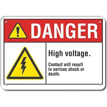 Lyle Reflalum Danger High Voltage, 10"x7", LCU4-0046-RA_10X7 LCU4-0046-RA_10X7