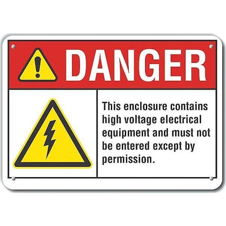 Lyle Reflalum Danger This, 14"x10", Sign Legend Text Color: Black LCU4-0052-RA_14X10
