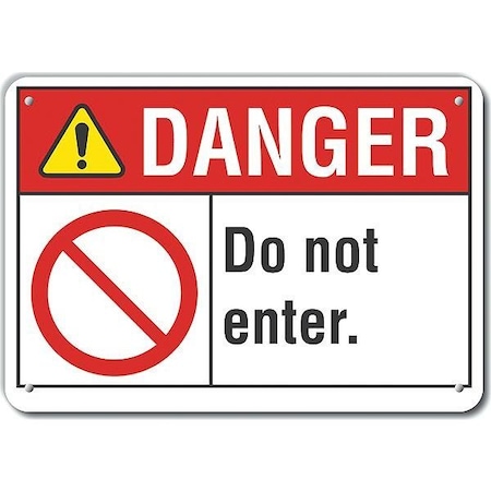 Lyle Reflalum Danger Do Not Enter, 10"x7", LCU4-0119-RA_10X7 LCU4-0119-RA_10X7