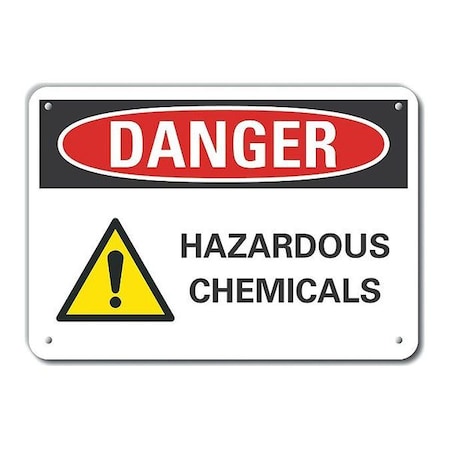 Lyle Danger Sign, 10 in H, 14 in W, Horizontal Rectangle, English, LCU4-0211-NA_14X10 LCU4-0211-NA_14X10