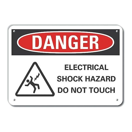 Lyle Reflalum Danger Electrical, 10"x7", Sign Background Color: White LCU4-0229-RA_10X7
