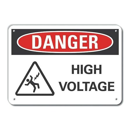 Lyle Danger Sign, 10 in Height, 14 in Width, Aluminum, Horizontal Rectangle, English LCU4-0230-NA_14X10
