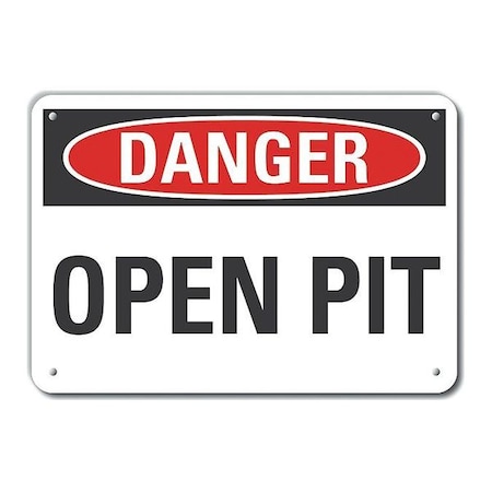 Lyle Alum Danger Open Pit, 10"x7", LCU4-0315-NA_10X7 LCU4-0315-NA_10X7
