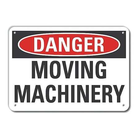Lyle Danger Sign, 10 in Height, 14 in Width, Aluminum, Horizontal Rectangle, English LCU4-0385-RA_14X10