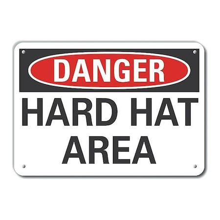 Lyle Danger Sign, 10 in Height, 14 in Width, Aluminum, Horizontal Rectangle, English LCU4-0358-NA_14X10