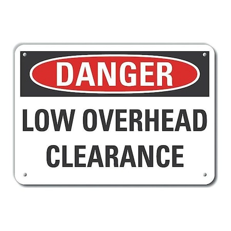 Lyle Danger Sign, 10 in Height, 14 in Width, Aluminum, Horizontal Rectangle, English LCU4-0457-NA_14X10