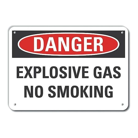 Lyle Reflective No Smoking Danger Sign, 7" H, 10" W, Vertical Rectangle, English, LCU4-0471-RA_10X7 LCU4-0471-RA_10X7