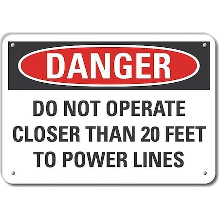 Lyle Decal, Danger Do Not Operate, 14 x 10", Sign Background Color: White LCU4-0641-NA_14X10