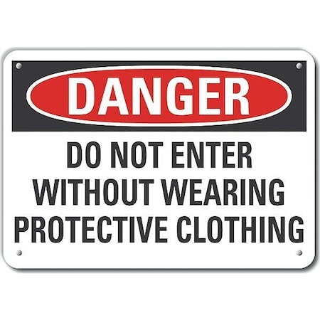 Lyle Decal, Danger Do Not Enter, Plastic, 14x10" LCU4-0632-NP_14X10