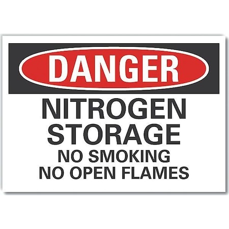 Lyle Danger Sign, 7" H, 10" W, Non-PVC Polymer, Vertical Rectangle, English, LCU4-0600-ED_10x7 LCU4-0600-ED_10x7