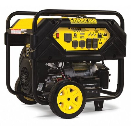 Champion Power Equipment Portable Generator 12000W Gas Elec Start, 12,000 Rated, 15,000 Surge 100111