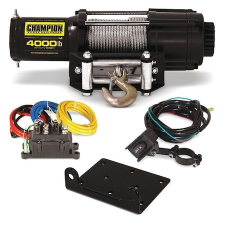 Champion Power Equipment Utility Winch Kit, 12V, 4000 lb 14001