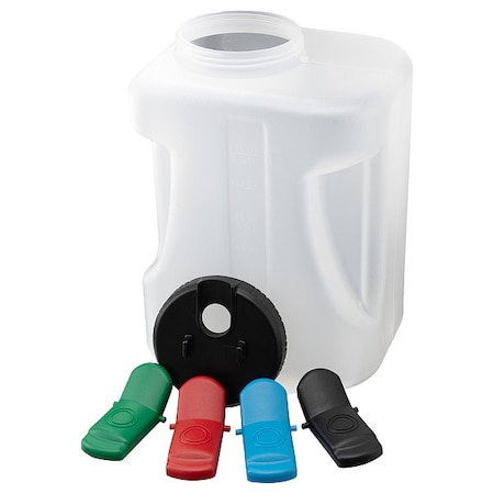 Carlisle Foodservice Container w/Blk Lid, 1 gal., PK2 640000