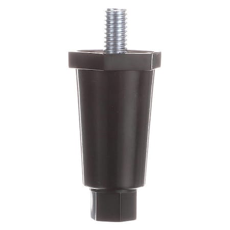 Component Hardware Black Appliance Leg, 3/8-16 x 5/8"L Prot A60-0431