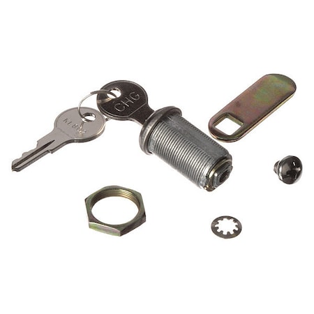 Component Hardware Cam Lock, Keyed Alike, 1-1/8" Stainless P30-4770