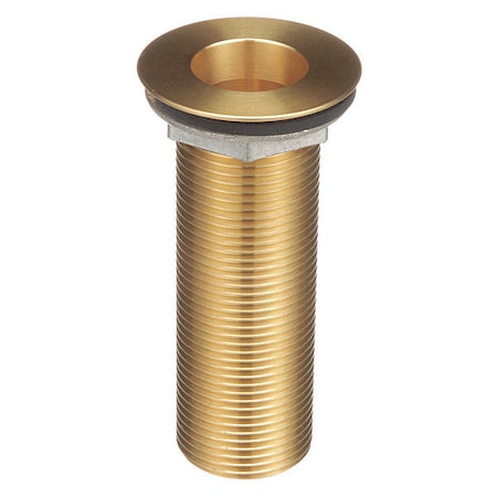 Component Hardware Brass Drain 4" L, 1-3/8" dia. 2" Flange E16-4030-LW