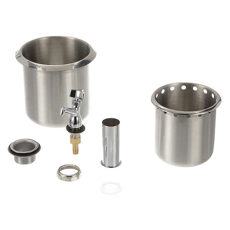Component Hardware Encore Stainless Steel Dipper Well Assembly complete with faucet K30-1010
