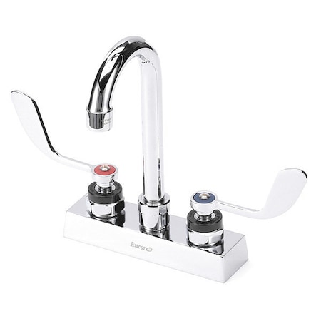 Component Hardware 4" Mount, Commercial OC Deck Mt Faucet 4"with 3-1/2" Rigid KL41-4000-RE4