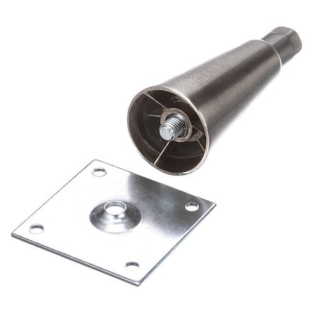 Component Hardware NP Die Cast Leg 3-1/2" Square Mtg Plate AE63-5002-C