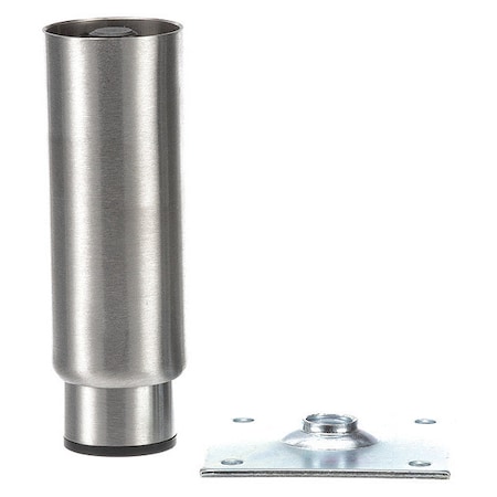 Component Hardware S/S HD Equip Leg 3-1/2" Sq Mtg Plate A93-8048-C