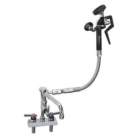 Component Hardware Utility Spray, deck mount, 4" (102mm) O.C., 10" (356mm) swivel stainless steel tubular swing spout KL41-2055VB20