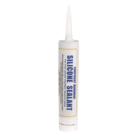 Component Hardware White Silicone Sealant Cartrdge, 10.3 oz., PK12 M90-1014