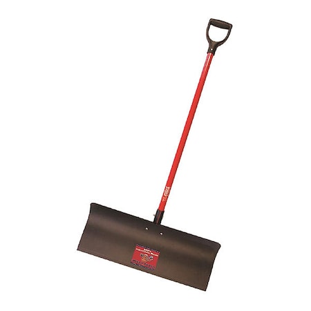 Bully Tools Snow Pusher, Steel, 30", Fiberglass 92819