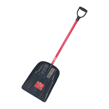 BULLY TOOLS Snow/Grain Shovel, Fiberglass, D-Grip Handle 92400