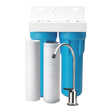 Pentair Undersink Water Filtration System with CB3 Carbon Block Cartridge OT32-S-S18