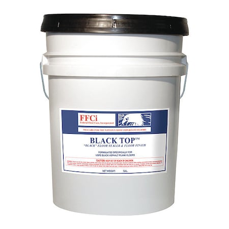 Federal Floor Care Black Floor Sealer/Finish, 5 gal. Pail 19538