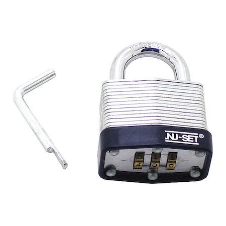 Nu-Set Laminated 1-1/2", Combination Padlock 4397