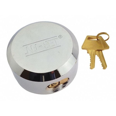 Nu-Set Puck Padlock, Solid Steel 2-7/8", 73mm 5373