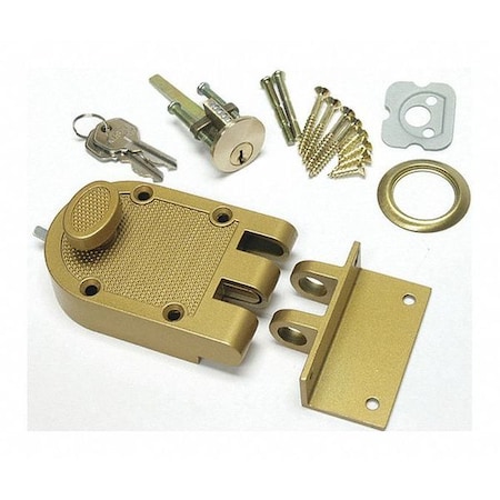Nu-Set Jimmy Proof Deadbolt, Single Cylinder 2120