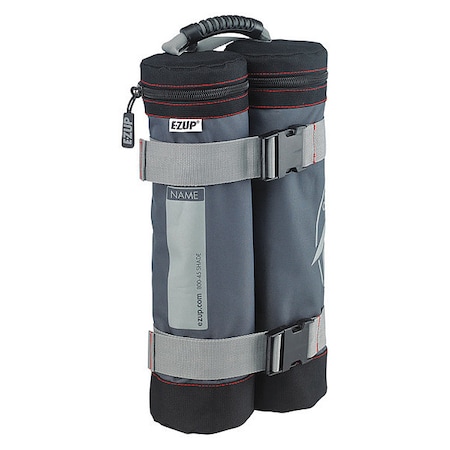 E-Z Up Instant Shelter Weight Bag, Gray w/B, PK2 WB3GYBK2