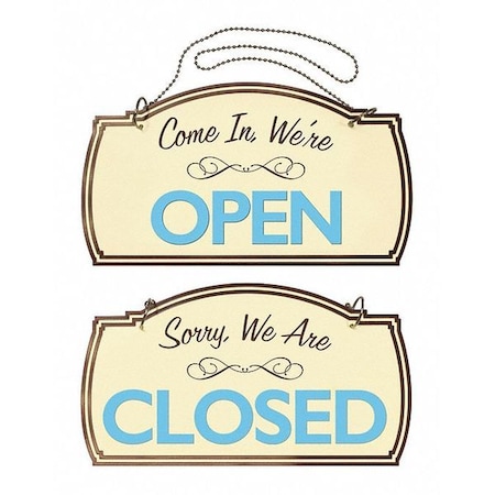 Cosco Sign, 2-Side, Boutique, Open/Close, 12x7", 98380 098380