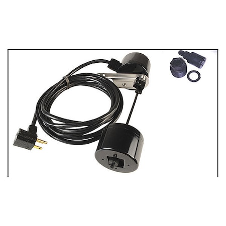Eco-Flo Vertical Piggyback Float Switch, 10 ft EFVSWPLG