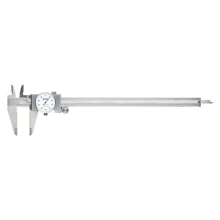 Fowler 0-12" White Machinist Grade Dial Caliper 520087120