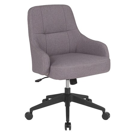 Flash Furniture Office Chair, 27-1/2"L36-1/2"H, Curved Wrap, ContemporarySeries BT-90911H-LGY-F-GG