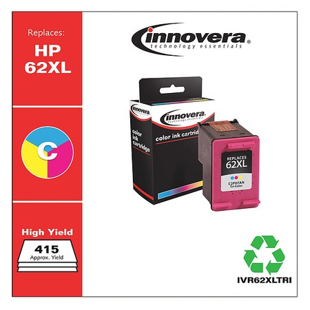 Innovera IVR62XLTRI Replacement For (HP 62XL), Hi IVR62XLTRI
